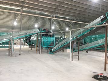 雞糞有機肥翻拋造粒生產線